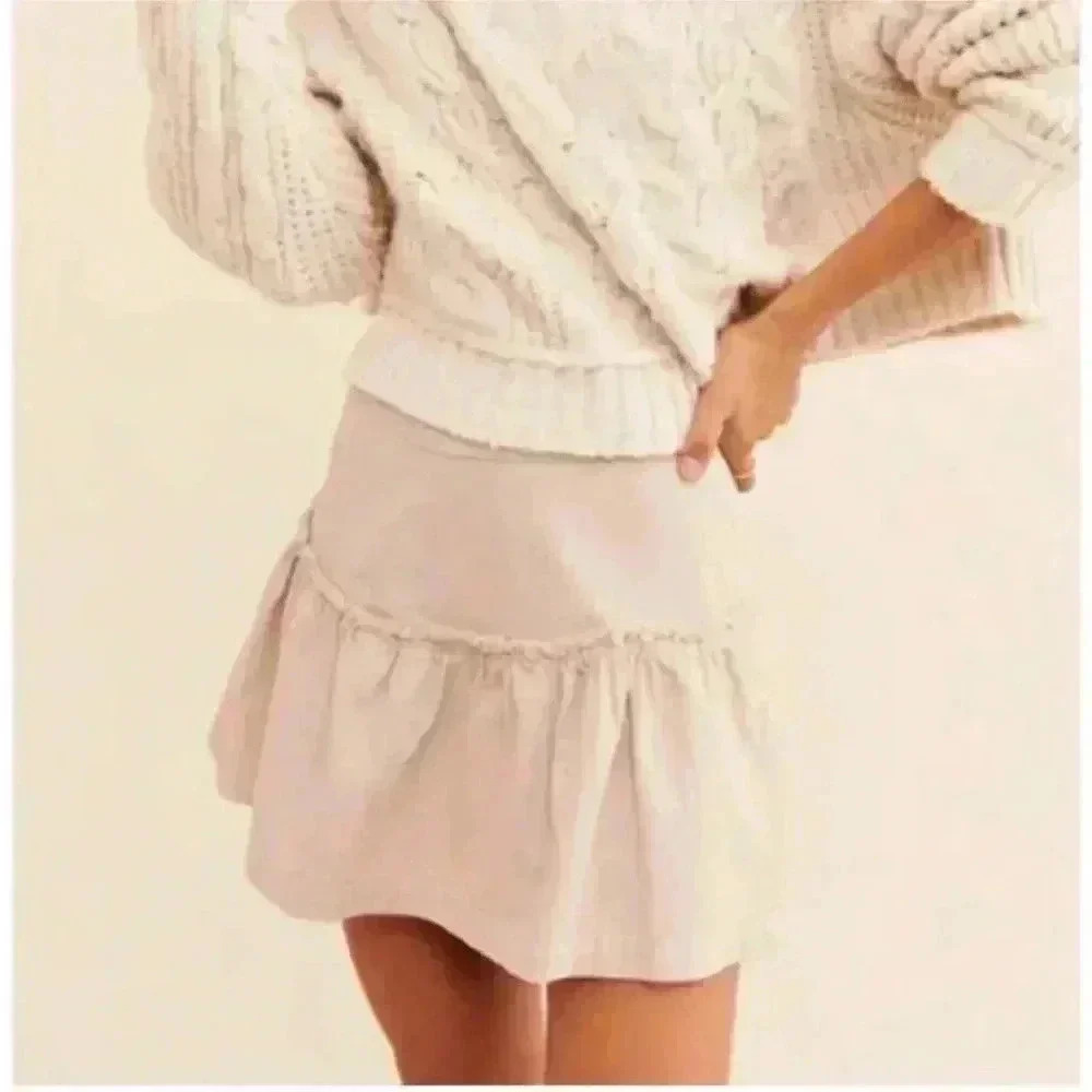 Free People Positank Tiered Mini Skirt